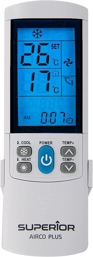 Superior Electronics AirCo Plus 8K, control remoto universal para acondicionadores de aire